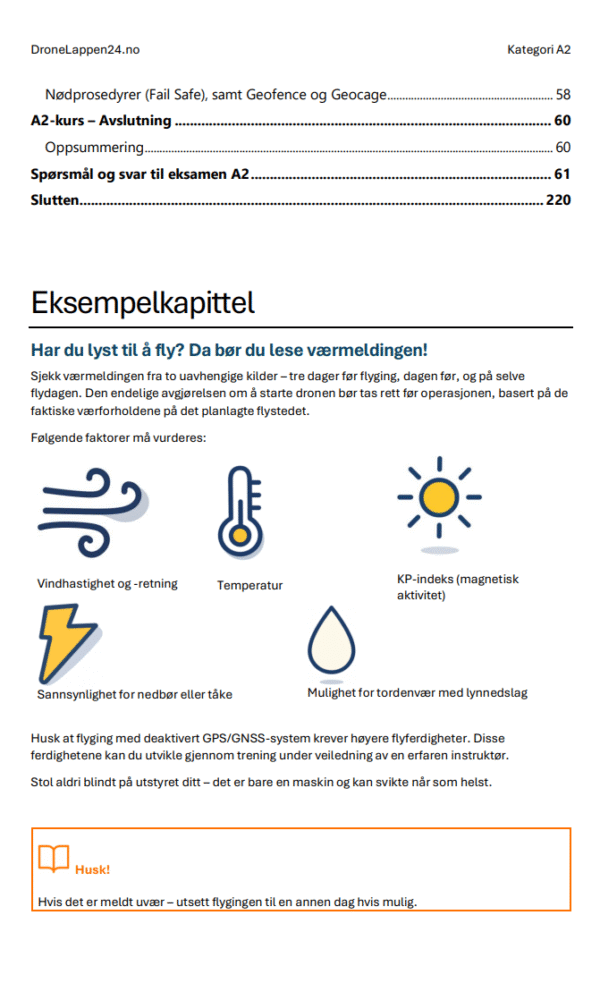 Droneeksamen A2 Norge – Offisielle Spørsmål, Fasit & Detaljerte Forklaringer - Bilde 4