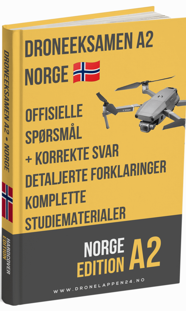 Droneeksamen A2 Norge – Offisielle Spørsmål, Fasit & Detaljerte Forklaringer - Bilde 1