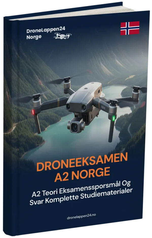 Droneeksamen A2 Norge – Avansert teori, komplette læremidler og 500+ eksamenslignende spørsmål og svar